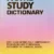 HOME STUDY Dictionary, Diccionario de Inglés