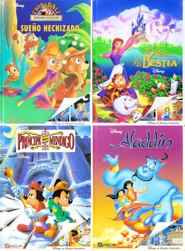 FIESTA DISNEY, Chip y Dale, La Bella y la Bestia, Mickey y Aladin
