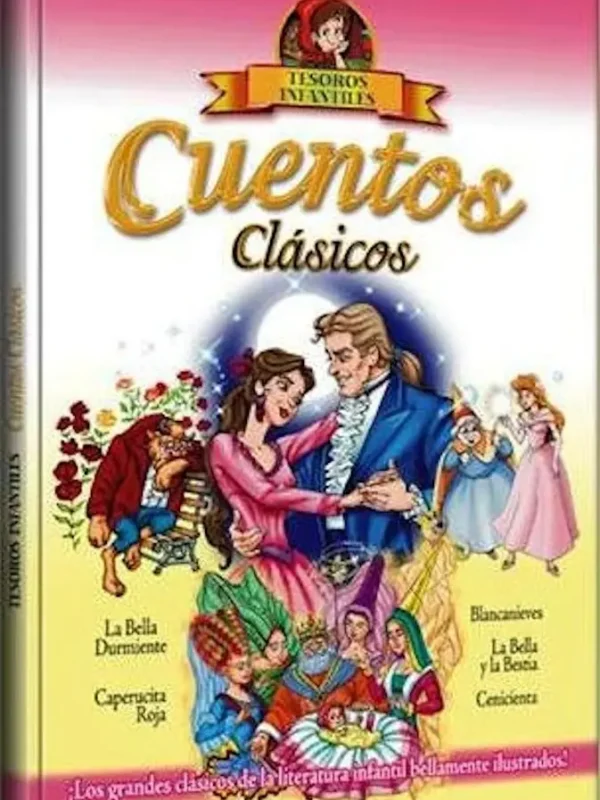 CUENTOS CLÁSICOS, Tesoros Infantiles Rosa