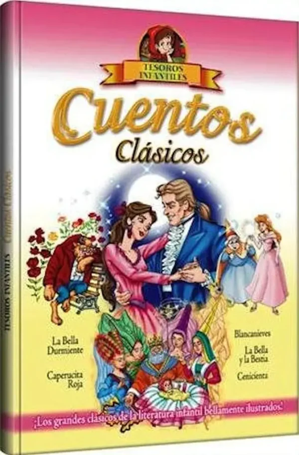 CUENTOS CLÁSICOS, Tesoros Infantiles Rosa