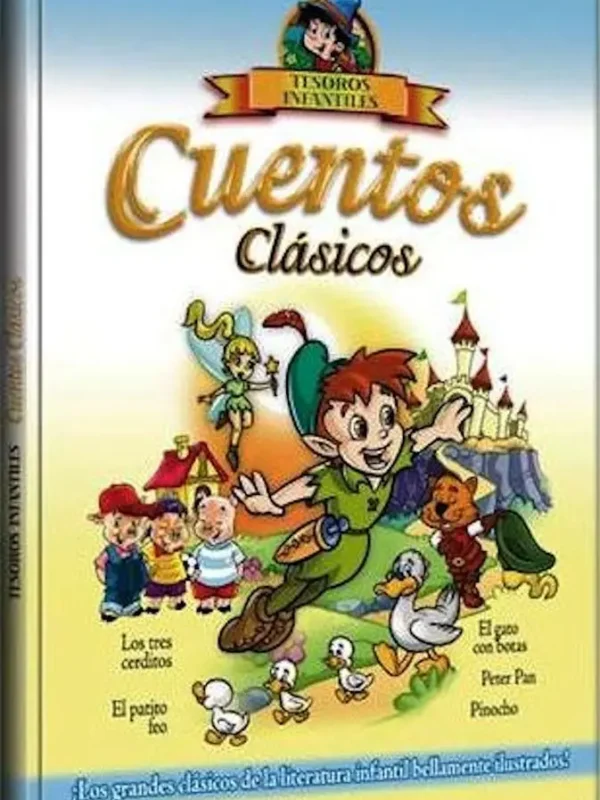 CUENTOS CLÁSICOS, Tesoros Infantiles Celeste