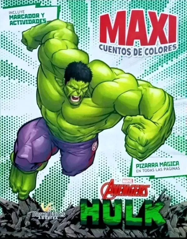HULK AVENGERS, Maxi Cuentos de Colores